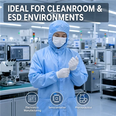 مكافحة ساكنة ESD غرف الأبحاث المعطف